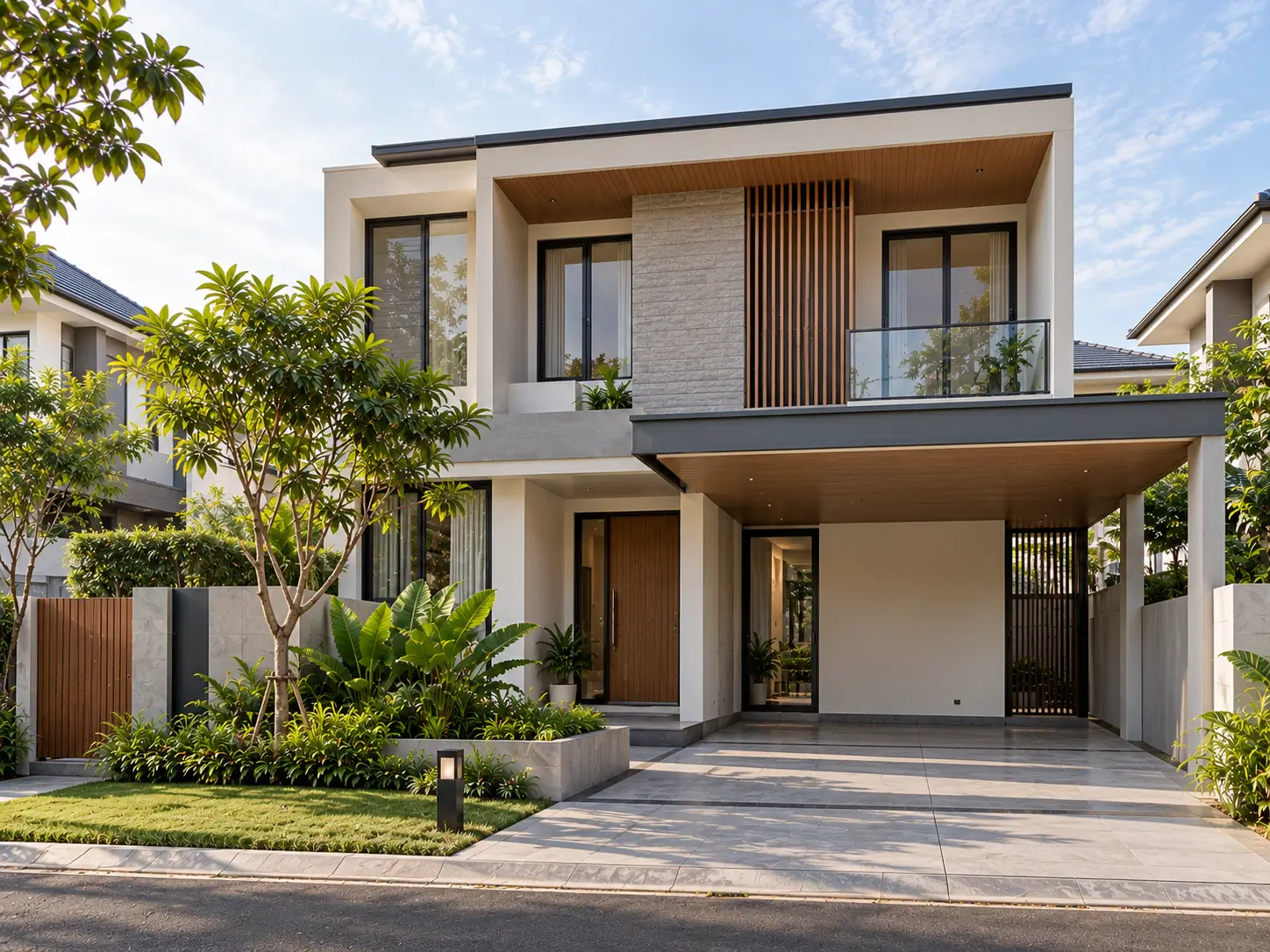 Inspirasi rumah modern minimalis dua lantai