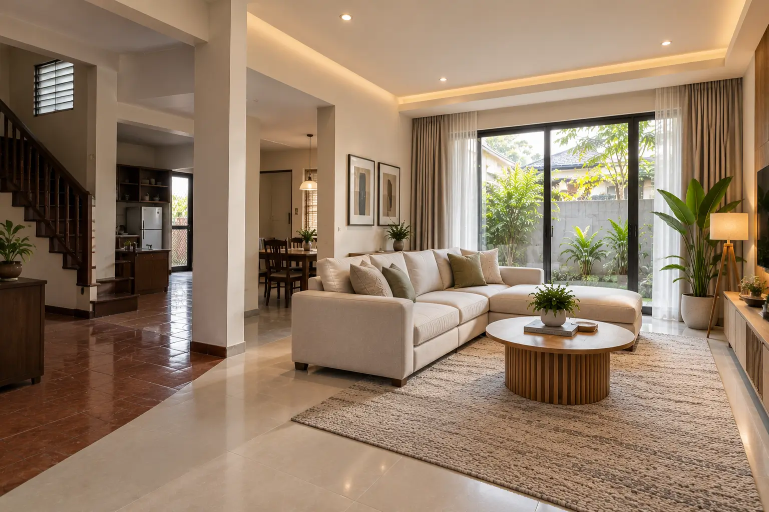 Renovasi sebagian rumah pada area yang membutuhkan perbaikan dan pembaruan