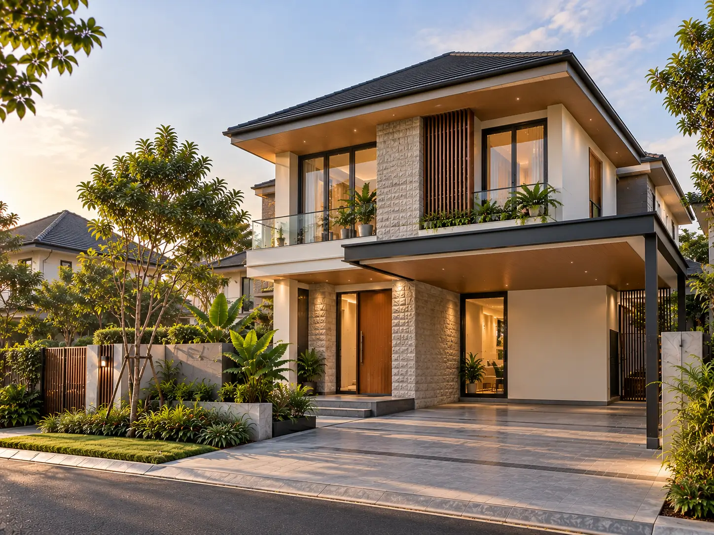 Ilustrasi rumah modern sebagai gambaran solusi pembangunan rumah Ziva Sentosa
